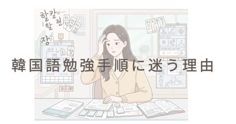 なぜ韓国語は「何から始めるか」で迷いやすいのか