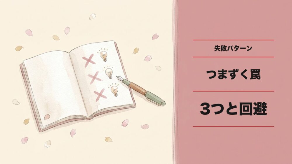 実際の失敗パターン3つと回避策