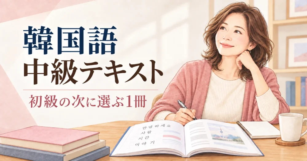 韓国語 中級テキスト|初級の次に選ぶ1冊